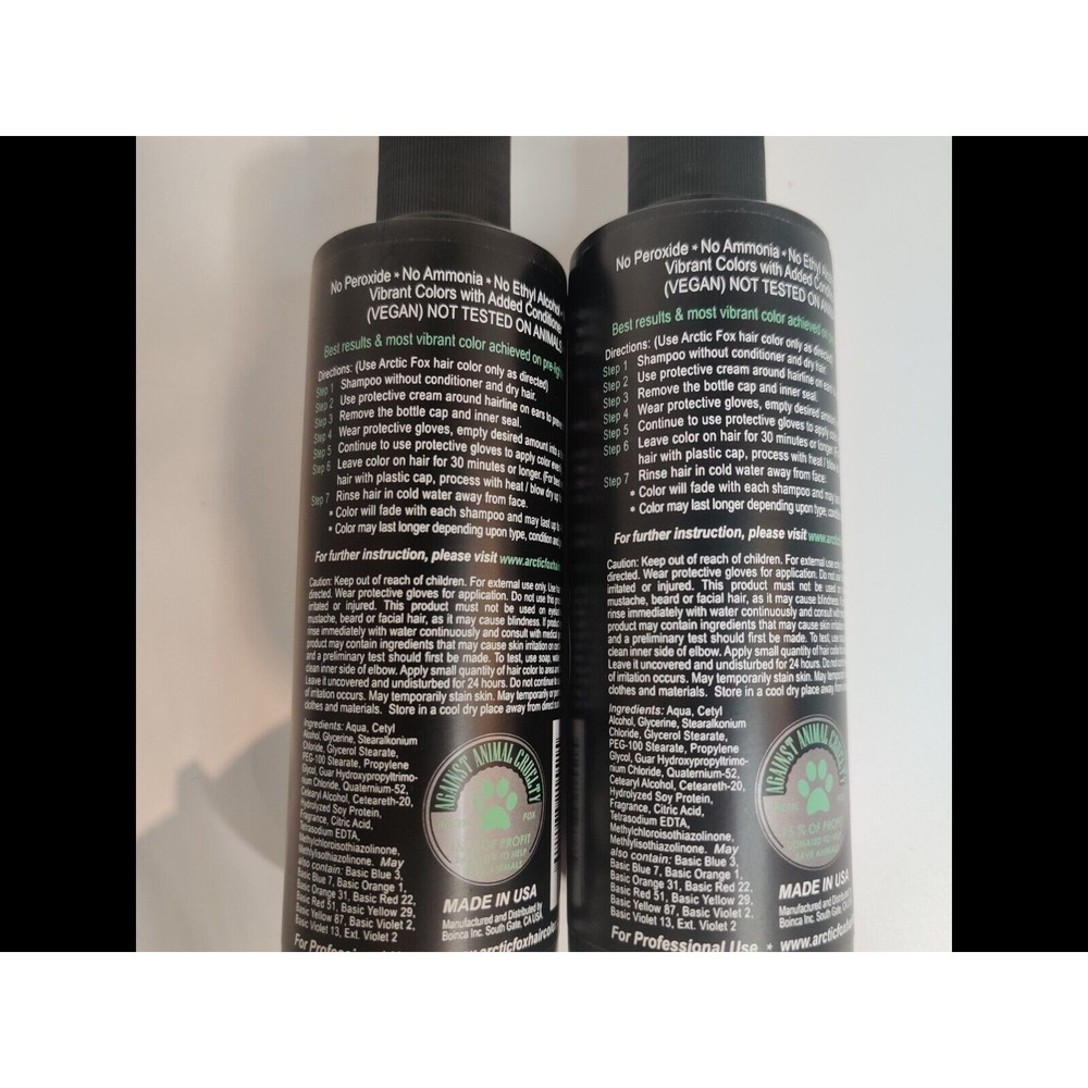 ARCTIC FOX Semi-Permanent Hair Color, Neverland, Vegan & Cruelty-Free 8 fl oz - Picture 2 of 4